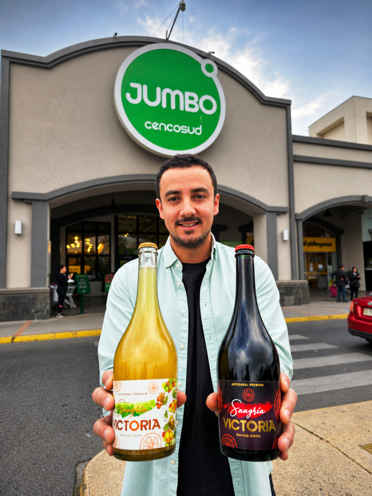 SANGRÍA VICTORIA DE CURICÓ LLEGA A TODO CHILE TRAS SER SELECCIONADA POR JUMBO