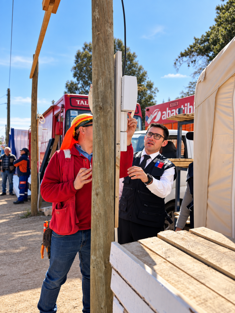 AUTORIDADES FISCALIZAN INSTALACIONES DE GAS Y ELECTRICIDAD DE FONDAS Y RAMADAS PREVIO AL INICIO DE FIESTAS PATRIAS